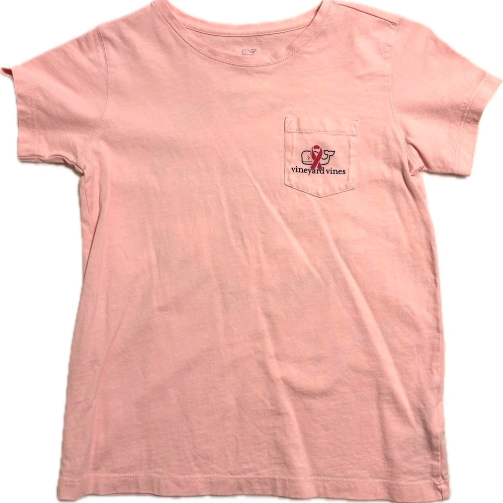 Vineyard Vines Kids Light Pink Short Sleeve Tee